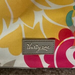 Thirty-One Women's Floral Tote Bag - Yellow and Pink